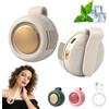 hepanio Mini ventilatore portatile silenzioso senza pale, clip on, 3 velocità, clip on per camicia, piccoli ventilatori Fanmini vortici per clip in vita, adatto per esterni, viaggi e ufficio (bianco)