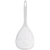 HERCHR Cucchiaio Scanalato, Schiumarola Jumbo, Colino Scolapasta Scanalato Cucchiaio per Pasta Cucchiaio, Scolapasta, Schiumarola in Plastica Cottura Antiaderente Mestolo Cucchiaio in Silicone(Bianco)
