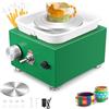Couleeur Tornitore per Ceramica, Couleeur 2000RPM Tornitore Elettrico con Bacino in ABS Rimovibile e Piatto Girevole da 6.5/10CM, Tornitore per Ceramica per Bambini, Strumento per Argilla, Strumento per