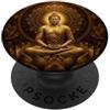 Buddha Designs by Kajiro Buddha astratto fiore di loto - buddismo spirituale buddista PopSockets PopGrip Adesivo