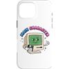 Y2K Main Character Retro Computer Gift Custodia per iPhone 16 Pro Max Retro Y2K personaggio principale icona con floppy disk