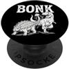 Funny Dinosaur Bonk Meme Prehistoric Hum Divertente design umoristico preistorico con dinosauro Bonk PopSockets PopGrip Adesivo