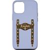 United Labels Custodia per iPhone 12/12 Pro Oktoberfest - Monello con le bretelle