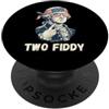 Funny 4th of July Patriotic Tee George Washington Two Fiddy 250 Years Funny 4th of July PopSockets PopGrip Adesivo