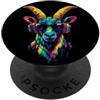 Capre divertenti per il segno zodiacale Capra Capricorno Stambecco Alpino Capre Dolci Capricorno PopSockets PopGrip Adesivo
