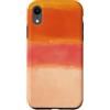 generic Custodia per iPhone XR Arancione Tramonto Astratto Colore Block Design