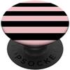Y2K Pink Stripe Pattern Design Y2K Rosa Nero Striscia Retro Design Estetico Modello PopSockets PopGrip Adesivo