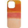 generic Custodia per iPhone 14 Pro Max Arancione Tramonto Astratto Colore Block Design
