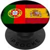 Ptera: I Love Portugal I Love Spain A Co Bandiere Spagna Portogallo Fiero Tifoso Spagnolo Portoghese PopSockets PopGrip Adesivo