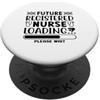Future Registered Nurse loading Please W Futuro infermiera registrata caricamento attendere prego PopSockets PopGrip Adesivo