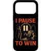 Video Game Meme Retro Roleplay Monster B Custodia per iPhone 17 Pro Max Gamer I Pause To Win Citazione RPG Fantasy Gaming Retro Game