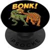 Funny Dinosaur Bonk Meme Prehistoric Hum Divertente design umoristico preistorico con dinosauro Bonk PopSockets PopGrip Adesivo