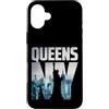 Bahaa's Tee Custodia per iPhone 16 Plus Cool Queens Graphic Tee shirts, Queens New York City Skyline