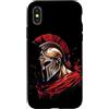 Roman Legion Spartan State Warrior Gladi Custodia per iPhone X/XS Sparta Guerriero Gladiatore Spada Roman Splash