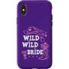 Cowgirl Bachelorette Tumbler Wild Wild B Custodia per iPhone X/XS Wild Wild Bride Bachelorette Cowgirl Cute Pink Bridal Cowboy