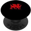 Welsh / Dragon Classic Western Dragon De Bandiera del Galles Dragon, design medievale con Cymru, stile retrò gallese PopSockets PopGrip Adesivo