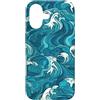 PM-Artistic Custodia per iPhone 17 Sea Ocean Waves Pattern senza bordi Design 9