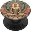 Buddha Designs by Kajiro Buddha astratto fiore di loto - buddismo spirituale buddista PopSockets PopGrip Adesivo