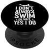 Swimming water cold winter ice Health fr Non sempre Nuoto PopSockets PopGrip Adesivo