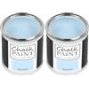 Chalk PAiNT PAINT EVERYTHING CHALK PAINT EVERYTHING Azzurro 250 ml - SENZA CARTEGGIARE Colora Facilmente Tutti i Materiali (Confezione da 2)