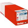 Fischer Viti per Legno e Costruzioni PowerFull II CHTF 8,0x260, Filetto Totale, Testa Cilindrica, Impronta Torx, Zincata Bianca, 50 Pz, 562965