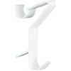 Maximex Flexi - Set di 3 ganci rotondi per termosifoni da bagno, in plastica (ABS), 2,5 x 13 x 8,8 cm, colore: Bianco
