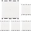 Vimar 14108.2 Plana Pulsante 1P NO 10 A 250 V~ assiale illuminabile, tasto sostituibile, bianco - 2 moduli (Confezione da 5)