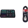 TC-Helicon TC Helicon GoXLR Rivoluzionaria piattaforma di trasmissione online con mixer a 4 canali & Cavo da microfono a mixer Stagg SMC6 da 6 metri XLR (m) -XLR (f), nero
