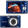 Minolta Fotocamera digitale da 48 Mega Pixel, con obiettivo posteriore per selfie, autofocus e video Ultra HD 4K, blu