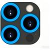 SHSJYA Pellicola protettiva per obiettivo del telefono compatibile con iPhone 11 / 11Pro / 11Pro Max, pellicola per obiettivo in vetro temperato fosforescente, antigraffio, ultra trasparente (blu, per