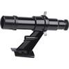 BlesConi 5x24 Telescopio astronomico Finder Scope Ottica grandangolare con staffa per osservazione delle stelle in cortile in plastica nera