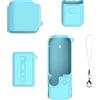 JSGHGDF Custodia protettiva in silicone resistente per Pocket 4 Vlog Camera Guard con ritaglio preciso e base antiscivolo