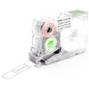 SUPVAN G-Serie Etichetta Fustellata, 12 mm x 20 mm, Nero su Bianco | 310 Etichette/Rotolo, per Stampaggio Lotto, 10 Anni Durata, Resistente UV, Calore, Graffi, Strappi, Impermeabile Anti-olio