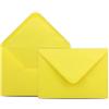 COLOURS 4-YOU by Glüxx-Agent Colours-4-you - 50 buste per lettere, formato DIN C6, 11,4 x 16,2 cm, con chiusura a linguetta con chiusura a umido, 100 g/m², colore: giallo