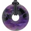 Lebensquelle Plus Donut in pietra preziosa Ø 30 mm con cordoncino in cotone Ciondolo naturale