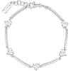 Brosway Bracciale Donna, Bracciale Rigido in Argento e Infinite White con Simbolo Cuore | Collezione Fancy - FIW121