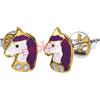 SANICO Srl BJT702 ORECCHINI VIOLET UNICO GOLD PLATED