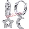 SANICO Srl BJT228 ORECCHINI STAR&MOON STAINLESS STEEL