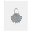 Outlet Le Grandi Firme Kevin Jeans borsa estiva rotonda con pon pon, Grigio