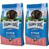 Happy Dog Supreme Sensible Junior Pollo, Salmone e Patata 1 kg (Confezione da 2)
