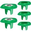 Genérico Protezione contro gli irrigatori per irrigatori di prato, 17,8 x 17,8 x 9,6 cm (315 g), confezione da 5 anelli stampati in 3D, protezione deflettore, riduttore di perdite d'acqua per irrigazione, uso