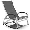 blumfeldt Beverlywood - Lettino Prendisole, Sedia a Dondolo, Struttura in Alluminio, Schienale Regolabile a 4 Vie, DualComfort, Materiale: 70% PVC e 30% Poliestere Comfort Mesh, Grigio