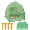 LATERN 2 Pezzi Telo Antigelo per Piante, 56CM x 56CM Copertura Calda Invernale per Giardino Piante Tenda Rialzata a Cupola per Germinazione Propagazione Piantine Protezione delle Piante dagli Animali