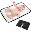 Generico Changing Mat - Pad Che Cambia Pieghevole | Pad Di Cambio Del Bambino Impermeabile, Comodo Pad Di Cambio Del Bambino Da Viaggio, Pannolini Per Bambini Che Cambiano Pad Con Adesivi Magici Per Viag