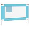 vidaXL Sponda Letto di Sicurezza per Bambini Blu 90x25 cm in Tessuto