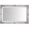 Select Mirrors Specchio Select - Specchio a parete grande Rhone - Vintage francese - Stile barocco rococò - Legno massello - Finitura a mano - Argento antico - 60 cm x 90 cm
