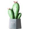 SIMDIM Statua Figurine, Piante Resina Ornamenti Statua, Moderni Soprammobili Scultura Statua Ornamenti, Accessori Casa Arredamento, Cactus Statuette Design Casa, Decorazioni Casa Moderna (verde)
