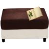 Miecoae Copri Pouf Elasticizzato Rettangolare Quadrato Copri Pouf Fodera Poggiapiedi 50 60 70 80 CM Fodere Coprisgabello Blu/Grigio, Copertura per Sgabello (Color : #8, Size : 45-55cm/18-22in)
