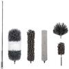 Miiepls 6 Spolverini Telescopici Lavabili, Spolverino Con Asta Telescopica In Acciaio Inox, Rimuove Senza Sforzo Polvere E Ragnatele, Per Soffitto, Manico Telescopico In Microfibra Duster Max.Lungo 25-256 cm