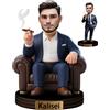 VWCSDSCS Personaggio cartone animato Boss Figurine Trinket Ritratto Caricatura Scrivania Targhetta Personalizzato Uomo d'affari Leader Scultura Ornamento Acrilico Placca Decorazione Ufficio Regalo per